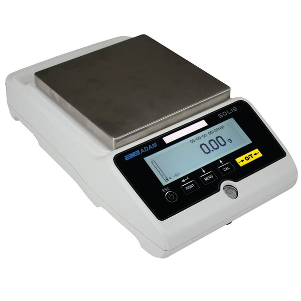 Adam Equipment STB 3202i Solis Top Loading Precision Balance, 3200 g Capacity, 0.01 g Readability