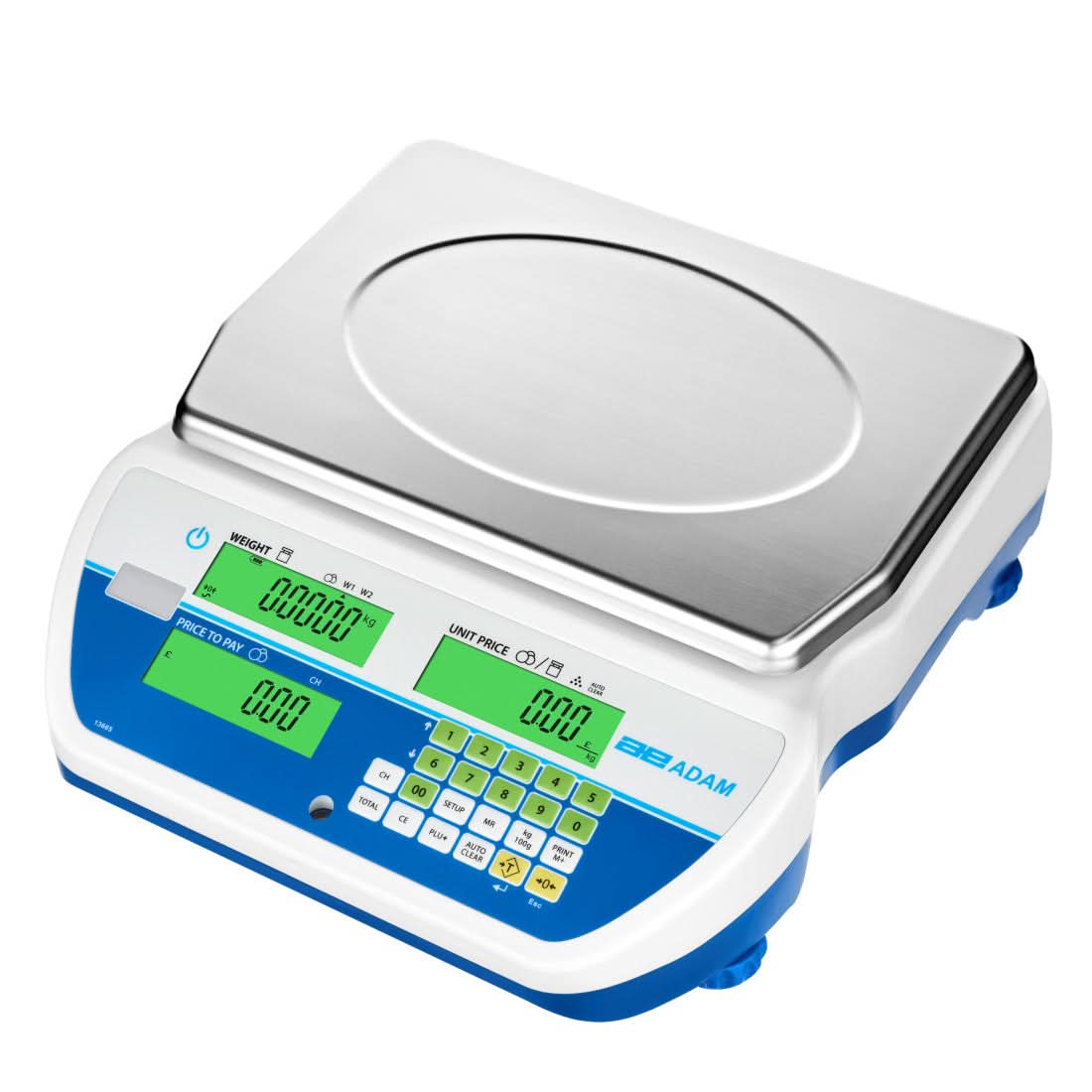 Adam Equipment SWZ 3D Swingo Dual - Range Retail Price Computing Scale, 1.5 kg / 3 kg Capacity, 0.5 g / 1 g Readability, EC type approved - 1020013917 - Price Computing Scales - Adam Equipment - Weighcore