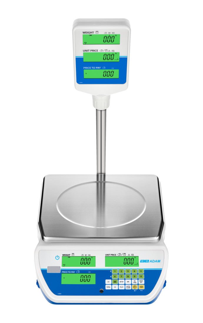 Adam Equipment SWZ 60DPa Swingo Dual-Range Retail Price Computing Scale, 15 kg / 30 kg Capacity, 5 g / 10 g Readability, NTEP - SWZ 60DPa - Price Computing Scales - Adam Equipment - Weighcore