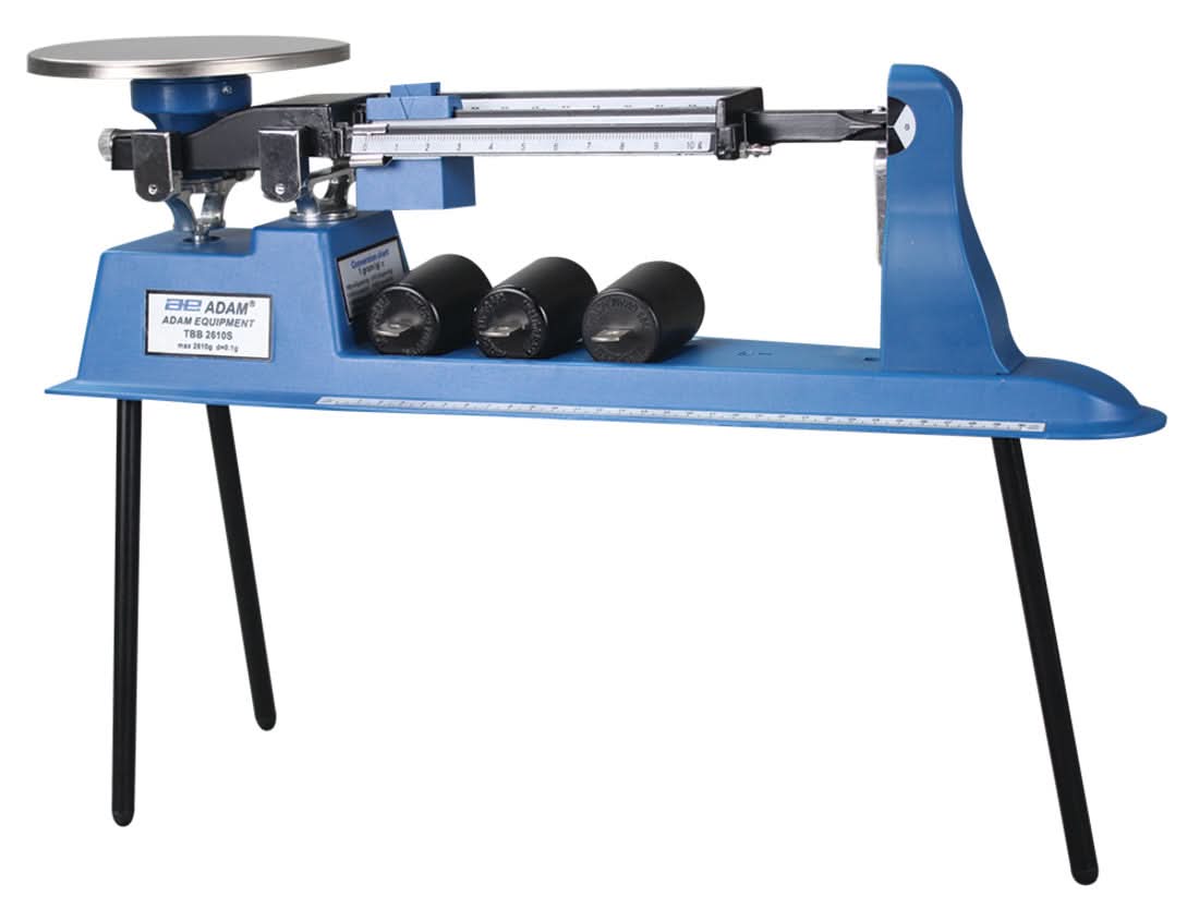 Adam Equipment TBB 2610S TBB Triple Beam Balance, 2610 g Capacity, 0.1 g Readability, Stainless Steel Pan - 700000004 - Mechanical Balances - Adam Equipment - Weighcore